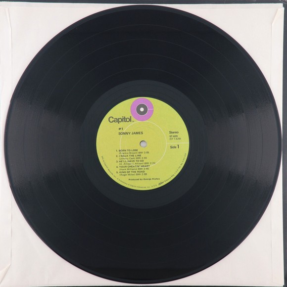 Sonny James The Biggest Hits In Country Music History BMI 12" LP Vinyl ST-629 LA - Picture 5 of 11